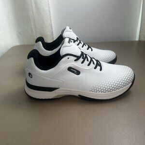 Fitville Marca Waterproof Golf Shoes Trainers Men Size 14EW White/Black Recovery